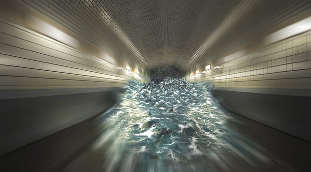 Туннель и вода tunnel